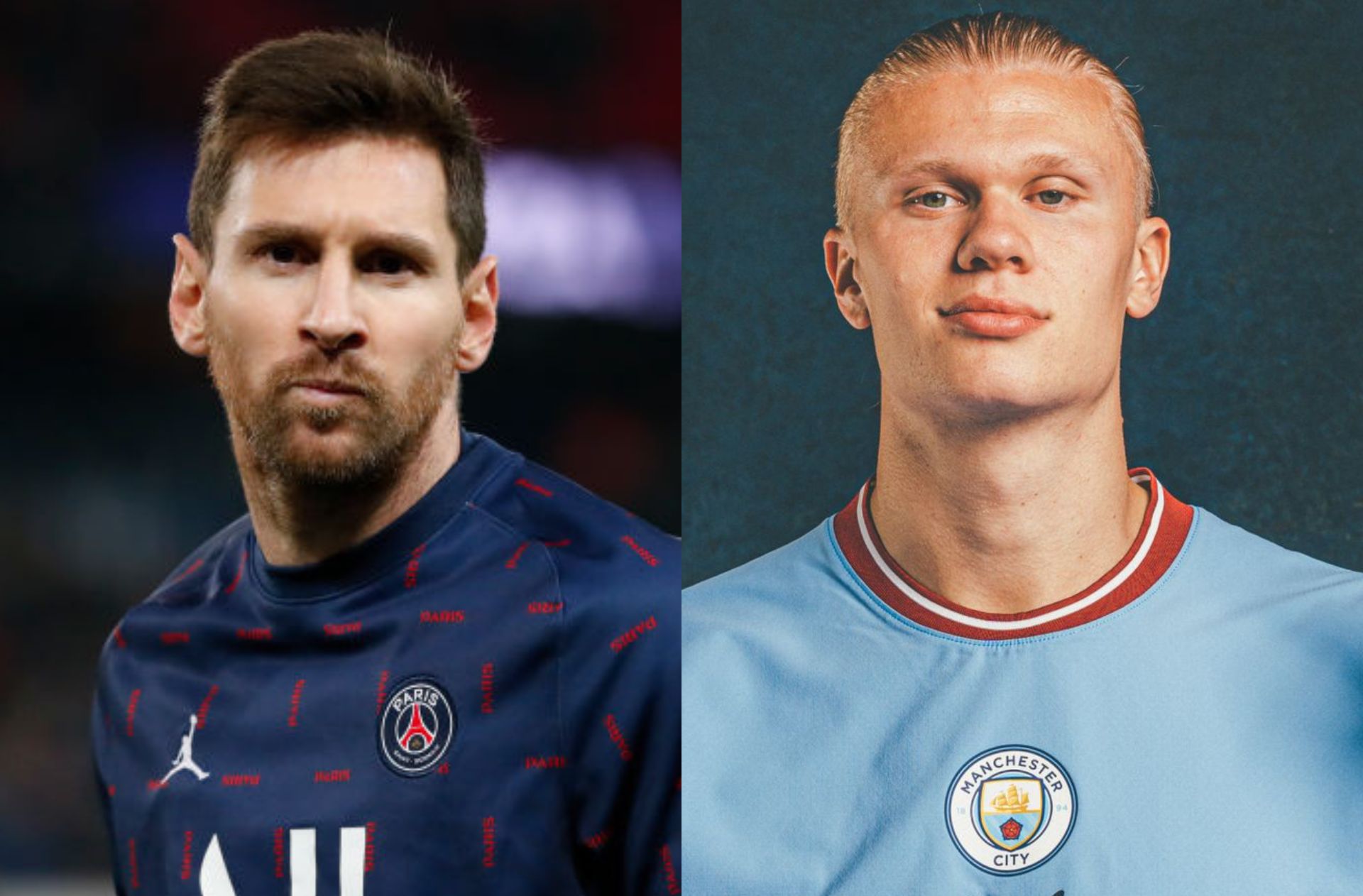 Erling Haaland, Lionel Messi