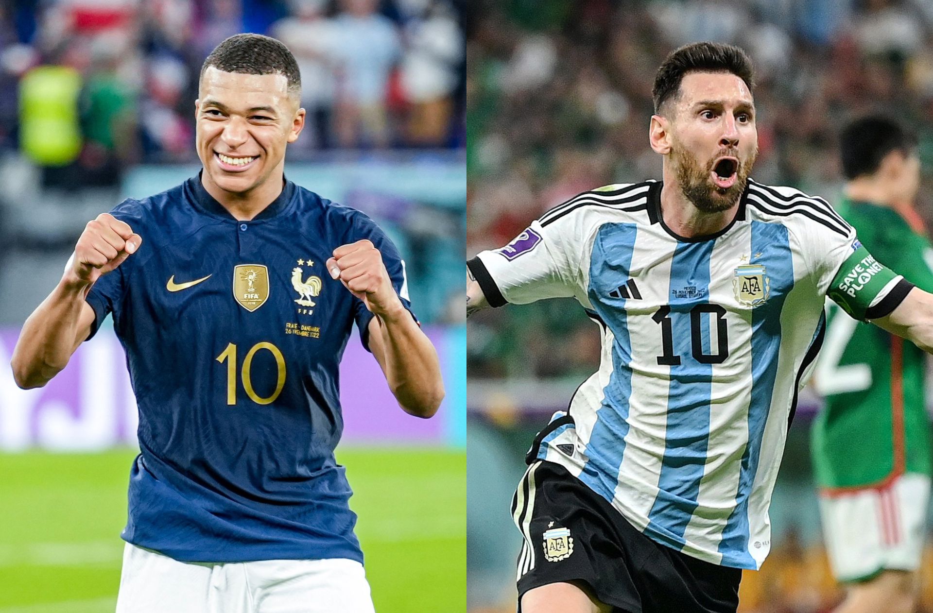 Kylian Mbappe, Lionel Messi