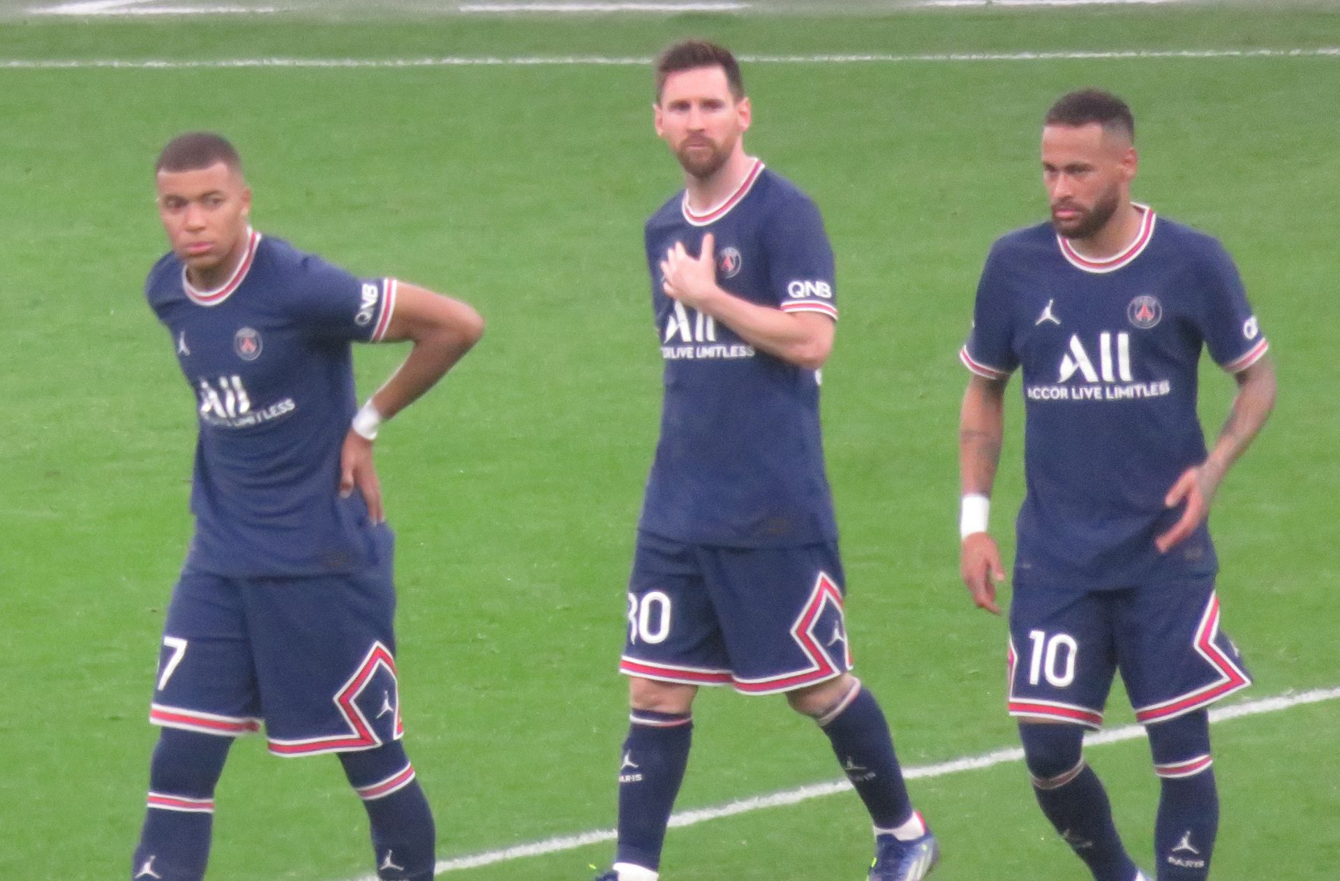 Kylian Mbappe, Lionel Messi, Neymar