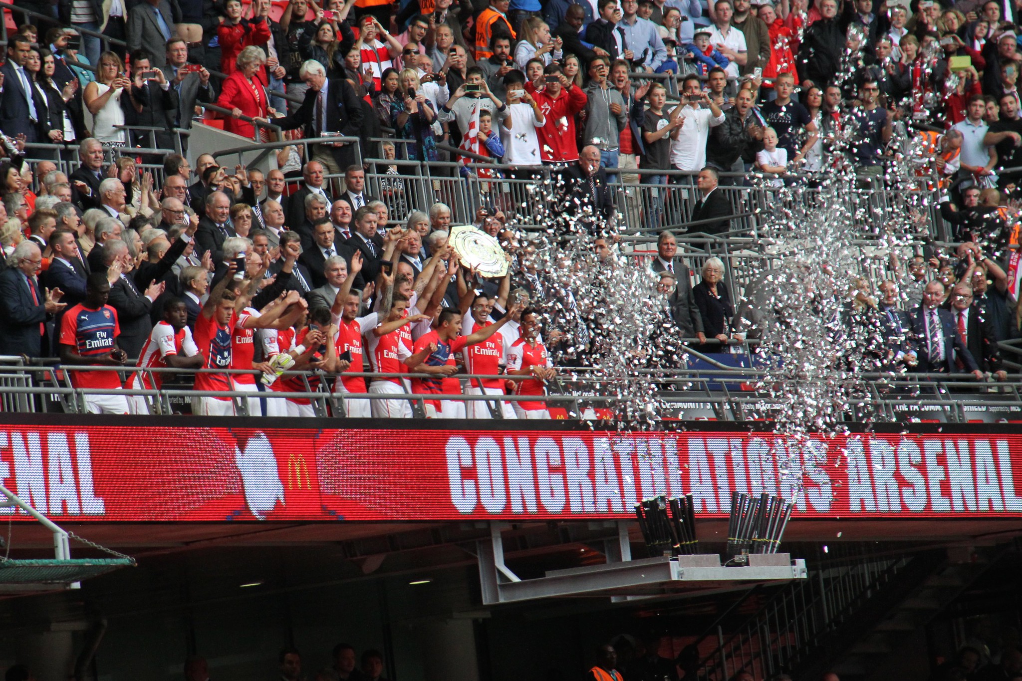 Arsenal winning Community Shield