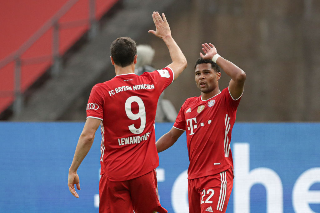 Robert Lewandowski og Serge Gnabry, Bayern München