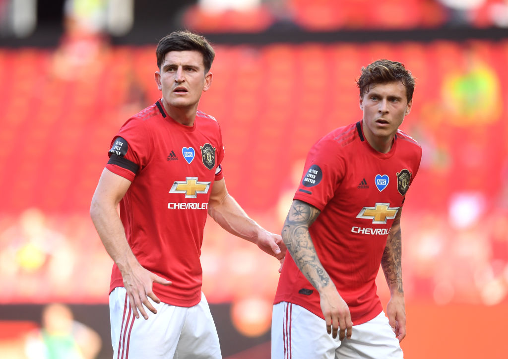 Victor Lindelöf og Harry Maguire, Manchester United