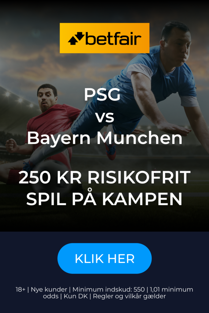 Risikofrit spil fra Betfair på Champions League-finalen
