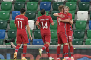 Erling Håland og Alexander Sørloth, Norge