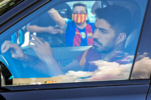 FC Barcelona Players Arrive For Training