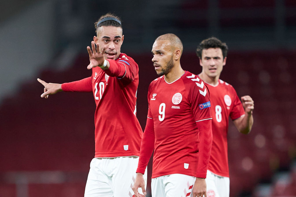 Martin Braithwaite Yussuf Poulsen Danmark