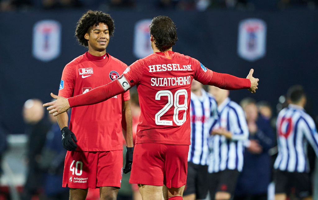 Jens Cajuste og Erik Sviatchenko, FC Midtjylland