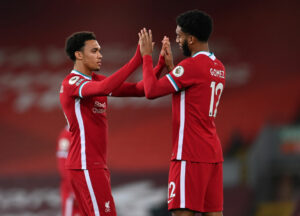 Trent Alexander-Arnold og Joe Gomez, Liverpool FC