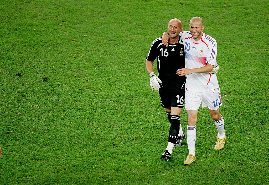 Fabien Barthez og Zinedine Zidane, Frankrig