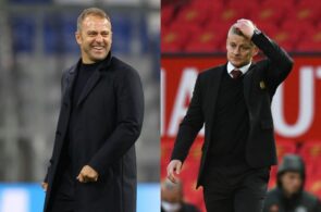 Hansi Flick, Bayern, og Ole Gunnar Solskjær, Manchester United