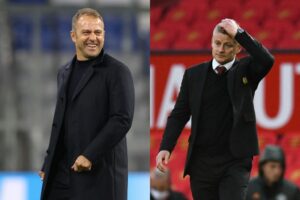 Hansi Flick, Bayern, og Ole Gunnar Solskjær, Manchester United