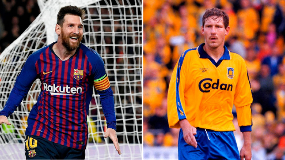 Lionel Messi, FC Barcelona, og Kim Vilfort, Brøndby