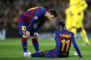 Lionel Messi og Ousmane Dembele, Barcelona