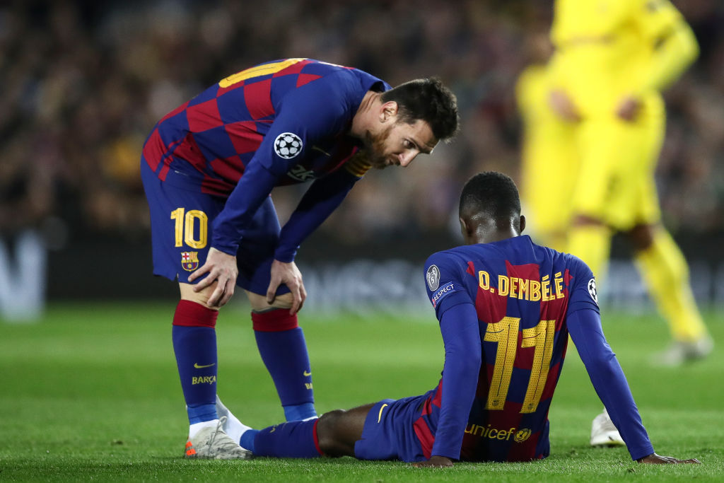 Lionel Messi og Ousmane Dembele, Barcelona