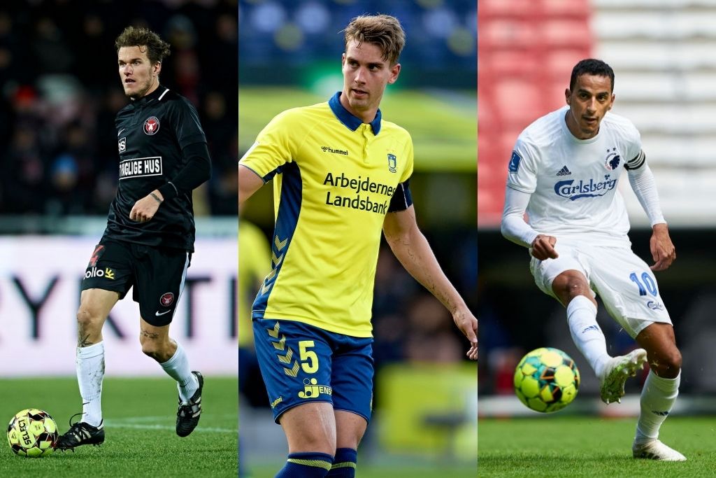 Alexander Scholz, FC Midtjylland, Andreas Maxsø, Brøndby, og Zeca. FC København