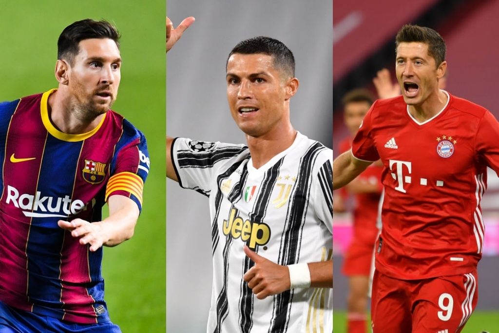 Lionel Messi, Barcelona, Cristiano Ronaldo, Juventus, Robert Lewandowski, Bayern München