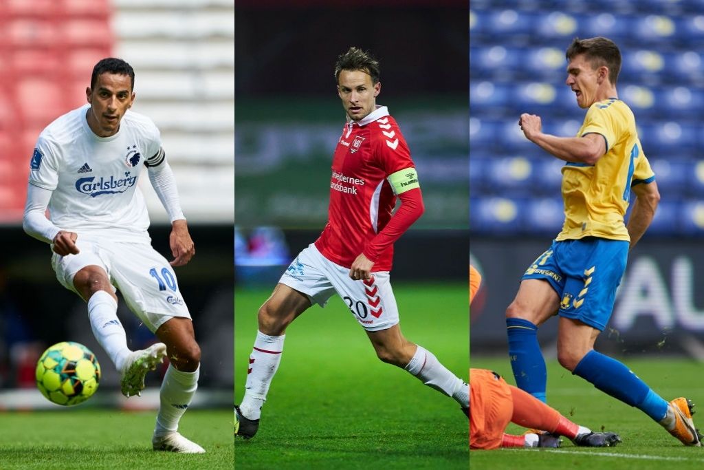 Zeca, FC København, Jacob Schoop, Vejle, og Mikael Uhre, Brøndby