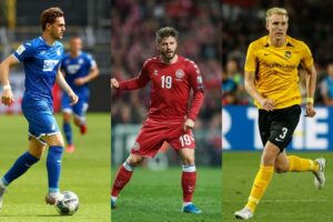 Jacob Bruun Larsen, Lasse Schöne og Frederik Sørensen