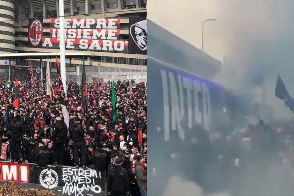 Inter- og AC Milan-fans