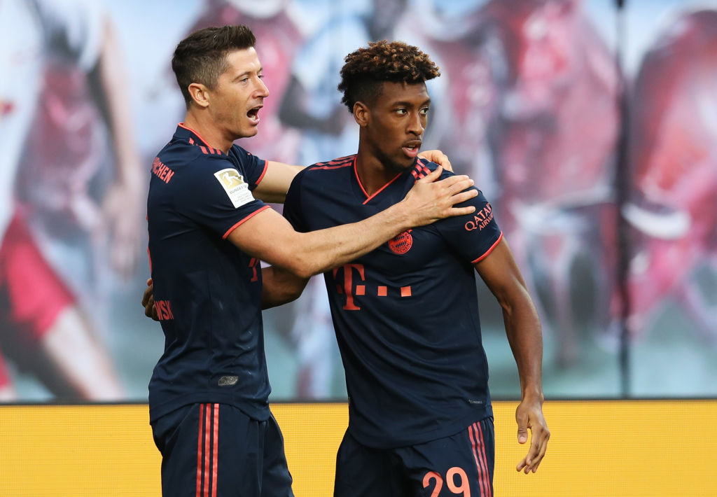 Kingsley Coman Robert Lewandowski Bayern München