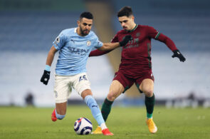 Riyad Mahrez, Manchester City, og Pedro Neto, Wolves