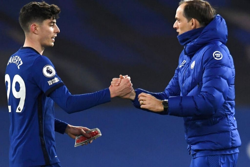 Thomas Tuchel og Kai Havertz, Chelsea
