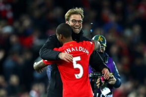 Jürgen Klopp og Georginio Wijnaldum, Liverpool