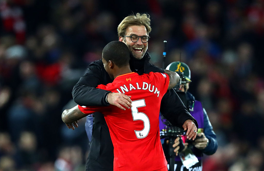 Jürgen Klopp og Georginio Wijnaldum, Liverpool